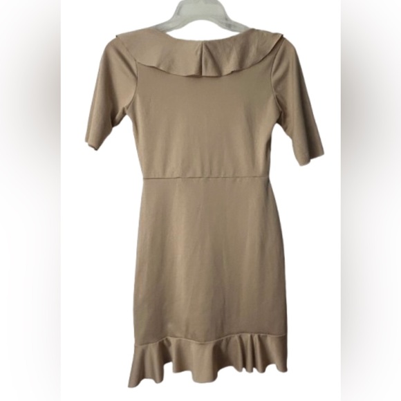 Pretty Little Things Frill Detail Faux Wrap Dress, Size 2 - Picture 3 of 6